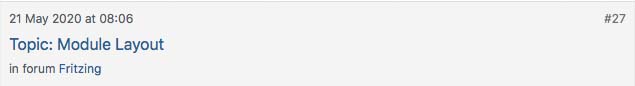 Default Topic Result Header